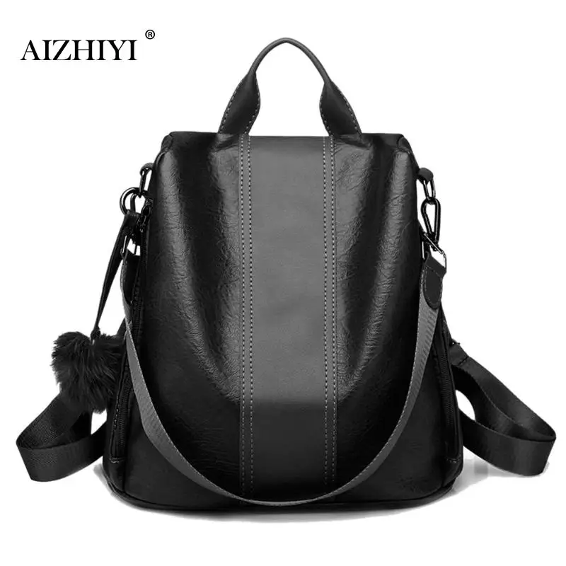 Light Brown Новинка, женский рюкзак, Оксфорд, многофункциональный, рюкзак, Sac A Dos, Повседневный, Противоугонный, рюкзак для девочек-подростков, школьный ранец,, mochila - Цвет: Light Brown