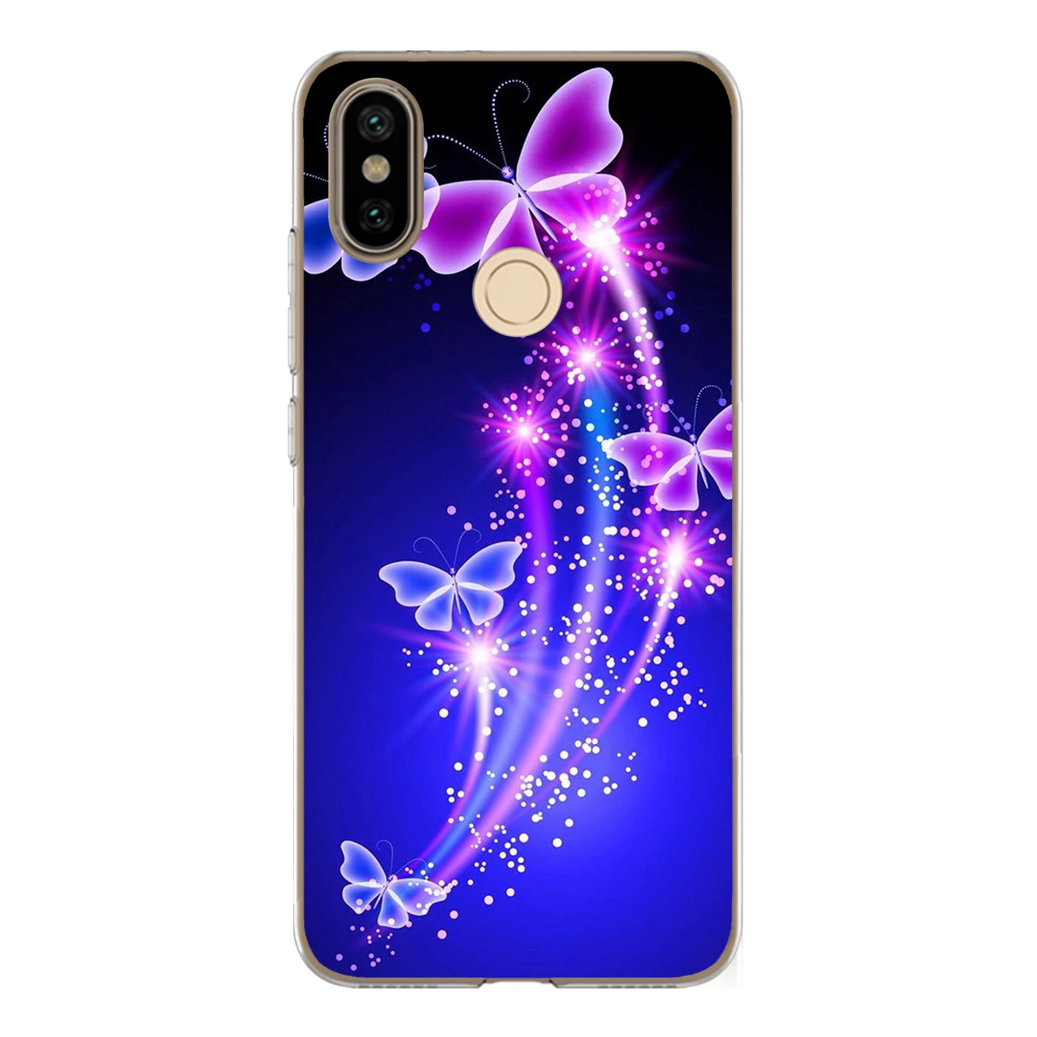 Чехол для Xiaomi Mi A2 6X чехол 5 99 дюйма мягкий ТПУ силикон милый цвет блестящий