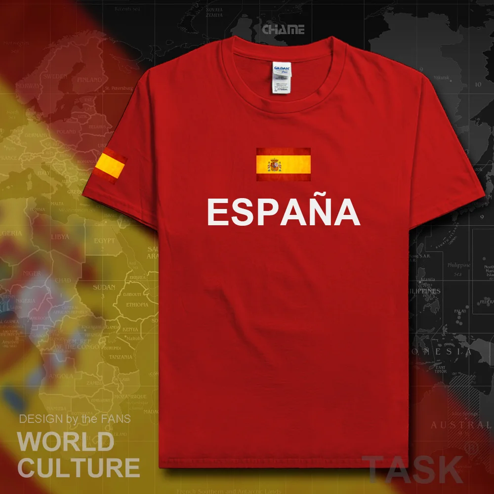 Футболка мужская с надписью Kingdom of Spain 2017 хлопок|t-shirt cotton|cotton t-shirtt-shirt fitness |