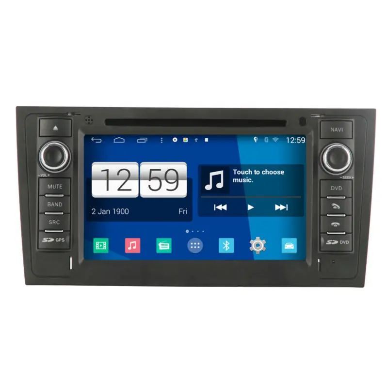 Camera+8GMap 1024*600 Wifi Quad Core Android 4.4 Autoradio DVD GPS Navigation Satnav Radio Stereo Headunit for 1997-2004 Audi A6 |