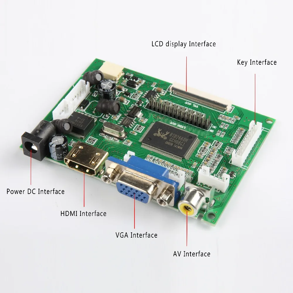 Новый 7-дюймовый ЖК-дисплей Raspberry Pi ЖК-Дисплей HDMI VGA AV модуль монитора для Pcduino Banana