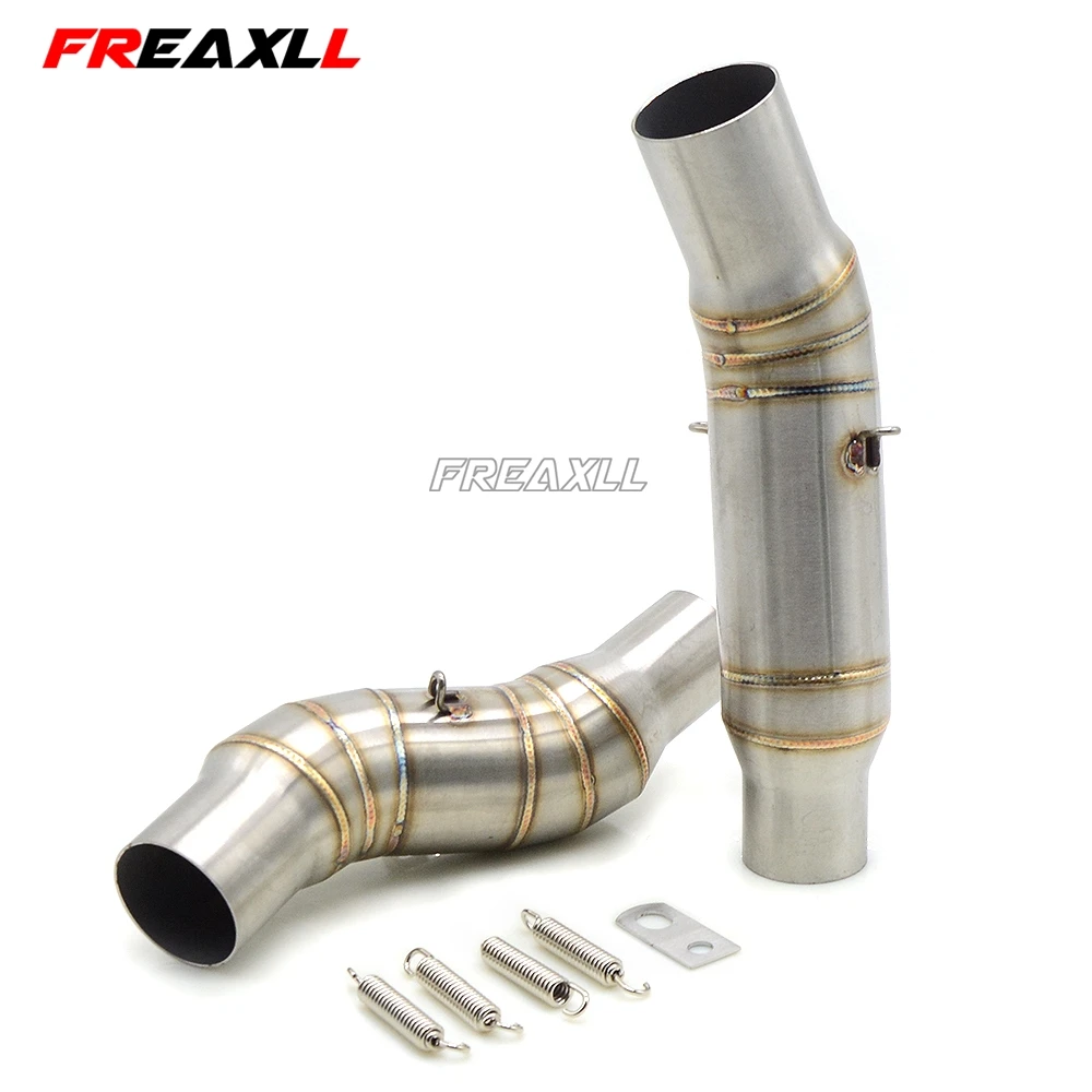For Kawasaki Z1000 Z 1000 2010 2011 2012 2013 2014 2015 Motorcycle Mid Exhaust Muffler Pipe Link Middle pipe | Автомобили и