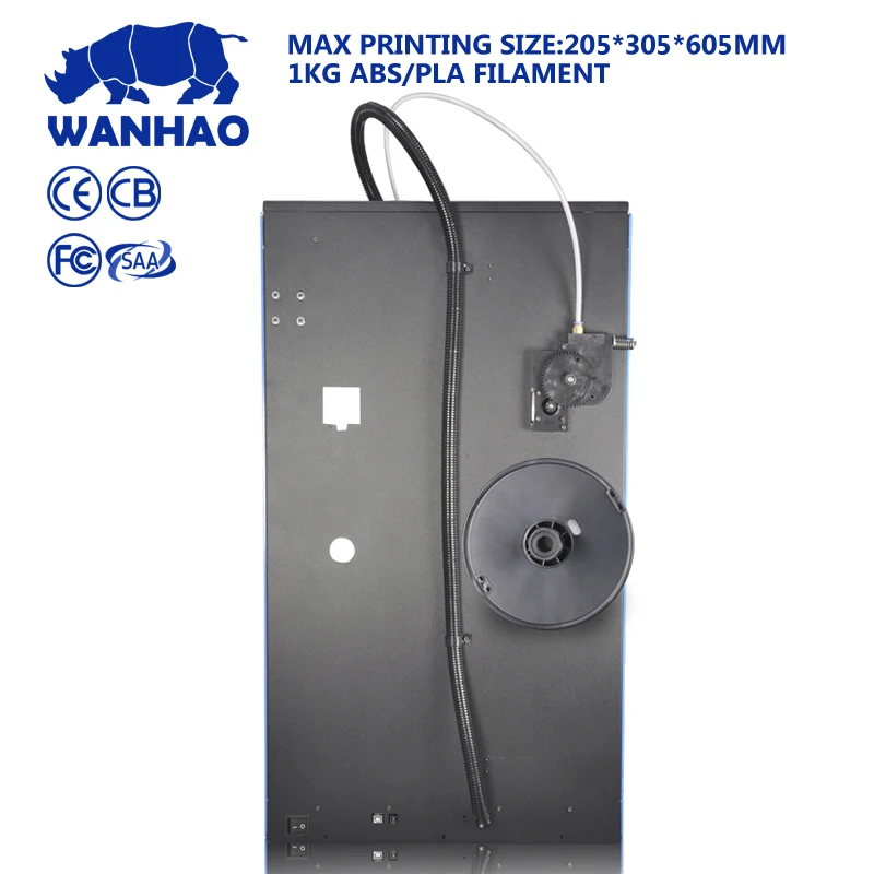 Цветная машина WANHAO FDM для 3D-принтера D5S с высокой точностью и скоростью печати