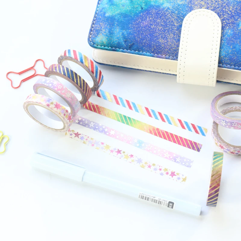 Domikee новый золотой фольги мини декоративные DIY бумага маскировки клейкие ленты