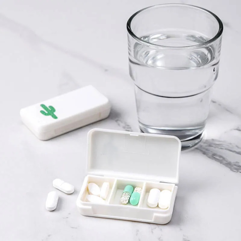 Пластик Фламинго кактус лист пыле 1 предмет Портативный таблетки коробка для