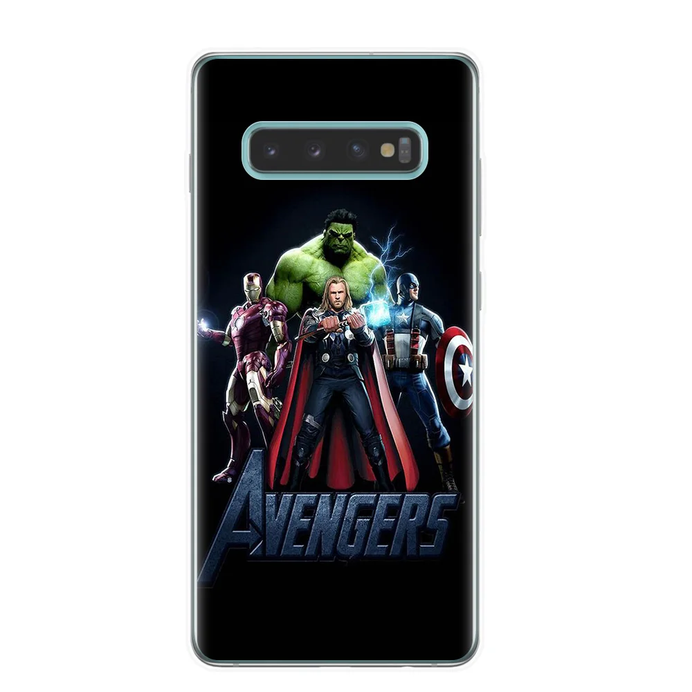 Marvel Мстители Герои комиксы коллаж чехол для телефона samsung Galaxy S10 Lite S10E S10 Plus M10 M20 Чехол Мягкий ТПУ силиконовый чехол