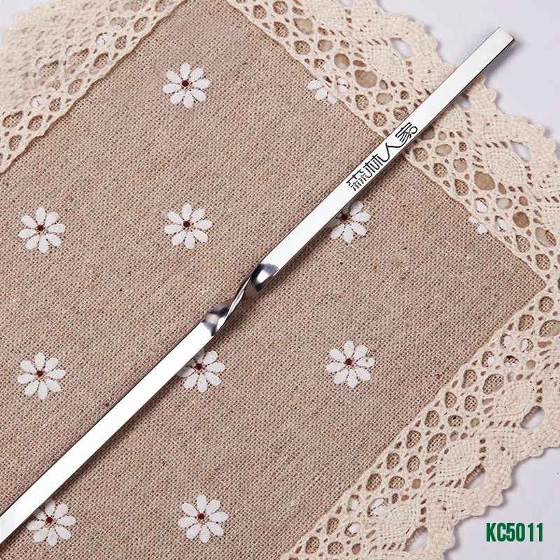 Плоские палочки для барбекю инструменты приготовления пищи из нержавеющей стали