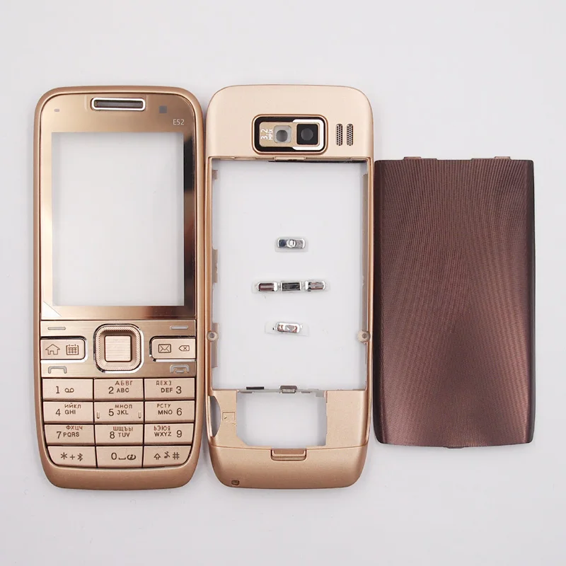 Золотой BaanSam чехол для Nokia E52 с русской клавиатурой - Цвет: Золотой