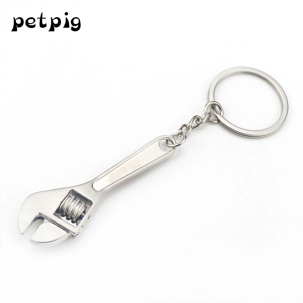 Petpig мини набор ключей Wrenchs брелок в подарок Регулируемый креативный гаечный ключ
