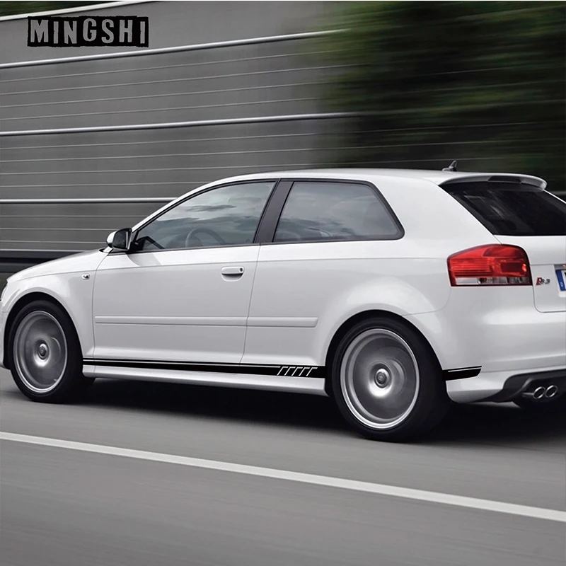 1 пара виниловые наклейки на юбку автомобиля Mercedes Benz AMG Ford Focus 2 Opel|Наклейки