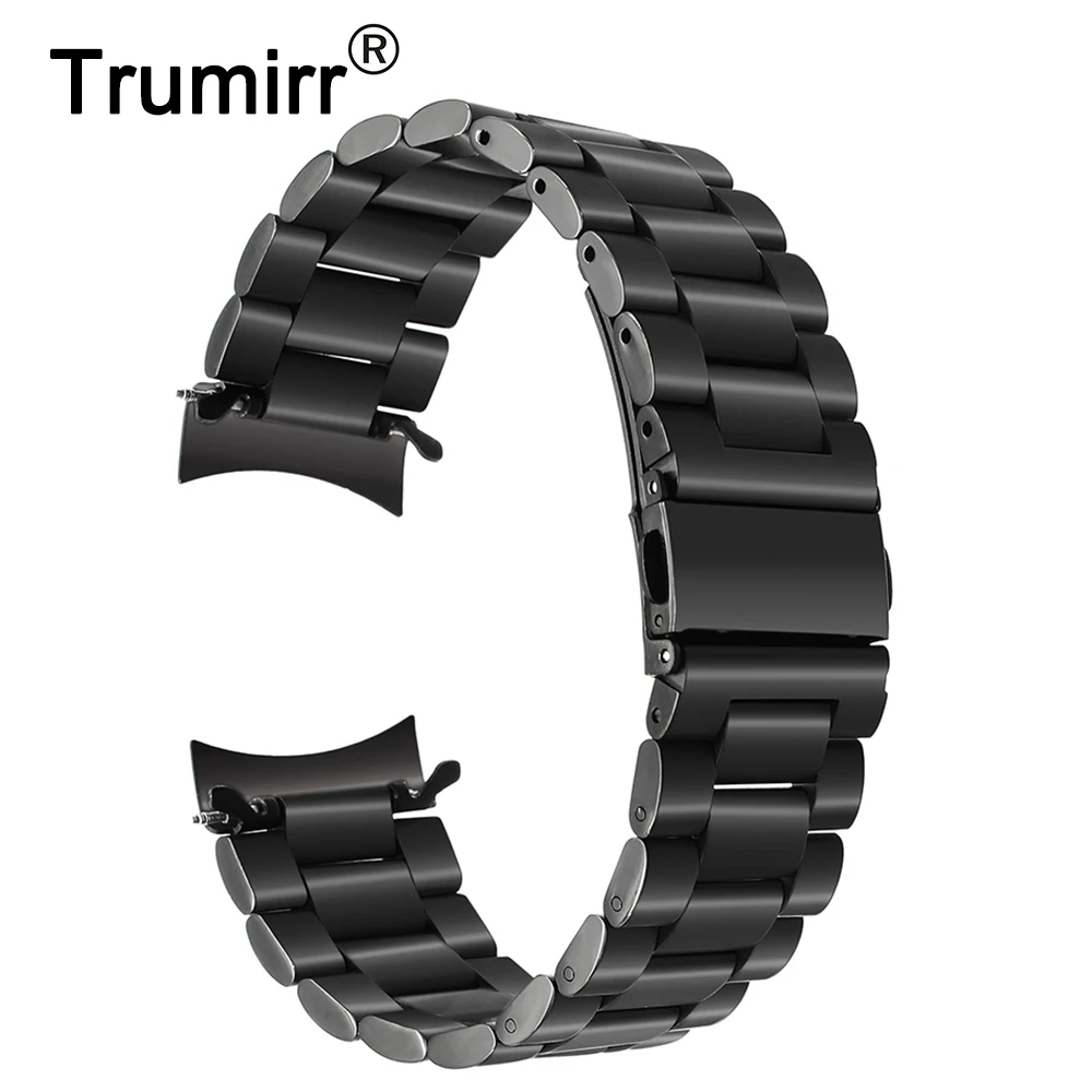 

Trumirr Newest Fashion Watch Strap For Samsung Gear S3 Classic Frontier Metal Stainless Steel Watchband Sports Smart Watch Bands
