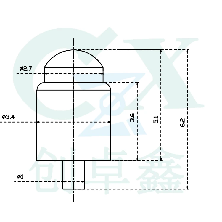 3 4*6 2 мм Мужская пружинная печатная плата высокой точности целевой pogo контактный