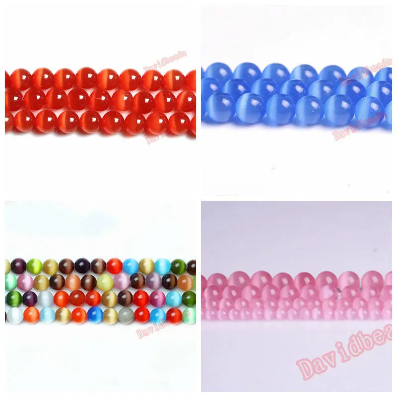 Стандартная цена Смешанные розовые синие оранжевые красные опалы кошачий глаз