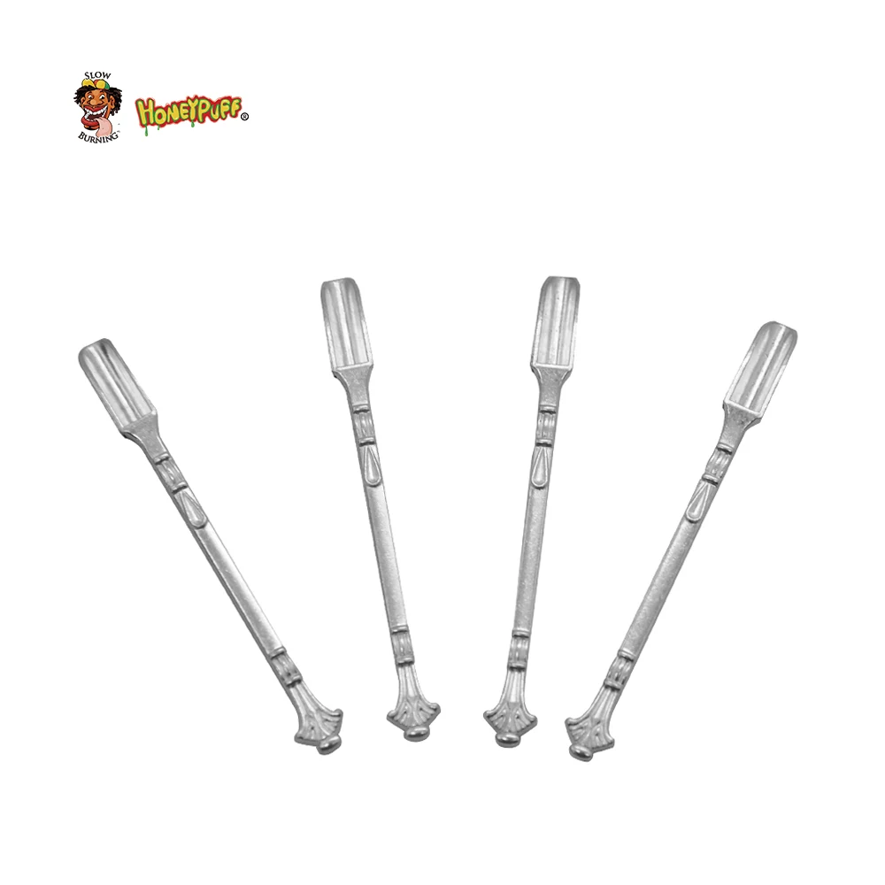 HONEYPUFF Корона Лопата Форма 78 мм металлическая ложка Sniffer трубка порошок Hoover Hooter Snuff