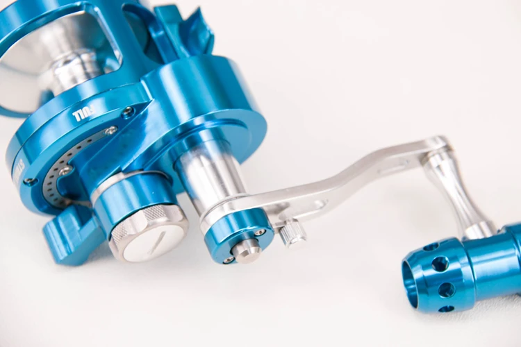 Blue CNC Full Metal Trolling Reel Jigging Max Drag 30kg Fishing 7+1BB Raft 2 Speed Wheel for Big game Sea/Boat reels tatula | Спорт и