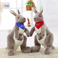 soft plush toys australia kangaroo carrying a baby stuffed plush animals kangaroo motherson collection kids toy christmas gift