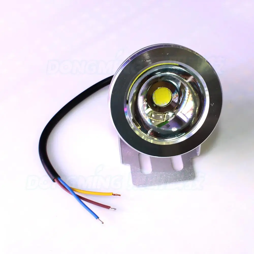 AC 85-265V Подводные светодиодные лампы rgb серебряный корпус Плоский объектив