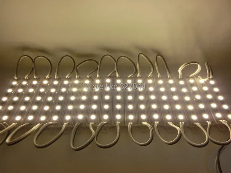 

100pcs/lot Waterproof IP65 DC12V 100pcs 5050 5 LED Modules White/Warm White/Red/Green/Blue