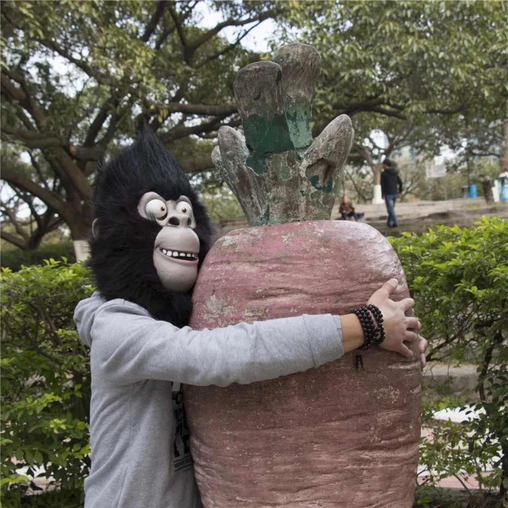 2016 фильм петь Косплэй Горилла Джонни латексная маска гориллы маски животных