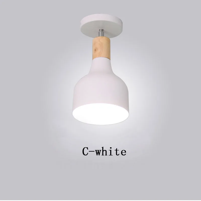 C-white Светильник потолочный плафоны для люстры освещение для дома лофт декор минимализм люстра потолочная в гостинную светильник потолочный ретро лампа круглая спот плафоны для люстры - Цвет корпуса: C-white