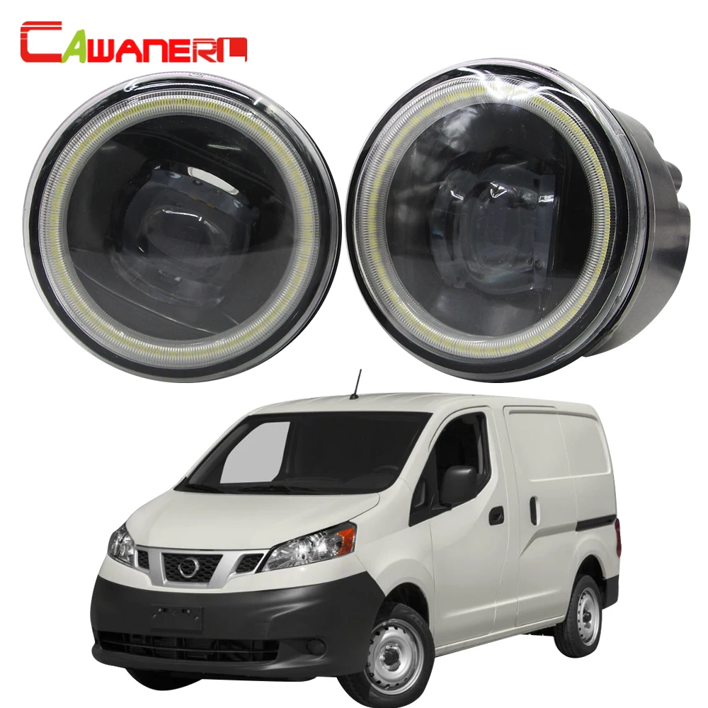 Cawanerl для автомобиля Nissan NV200 H11 Светодиодный противотуманный светильник комплект Ангел глаз DRL Дневной ходовой светильник 12 в 2010 2011 2012 2013