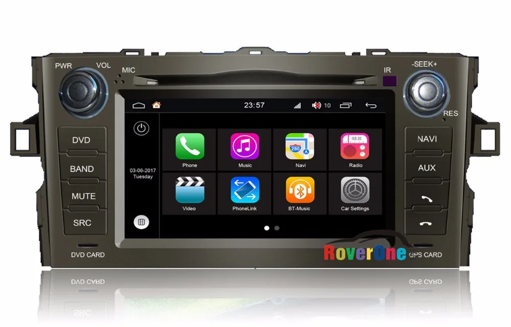 Для Toyota Auris 2008 2012 четырехъядерный Android 7 1 автомобильный DVD Радио Стерео Bluetooth