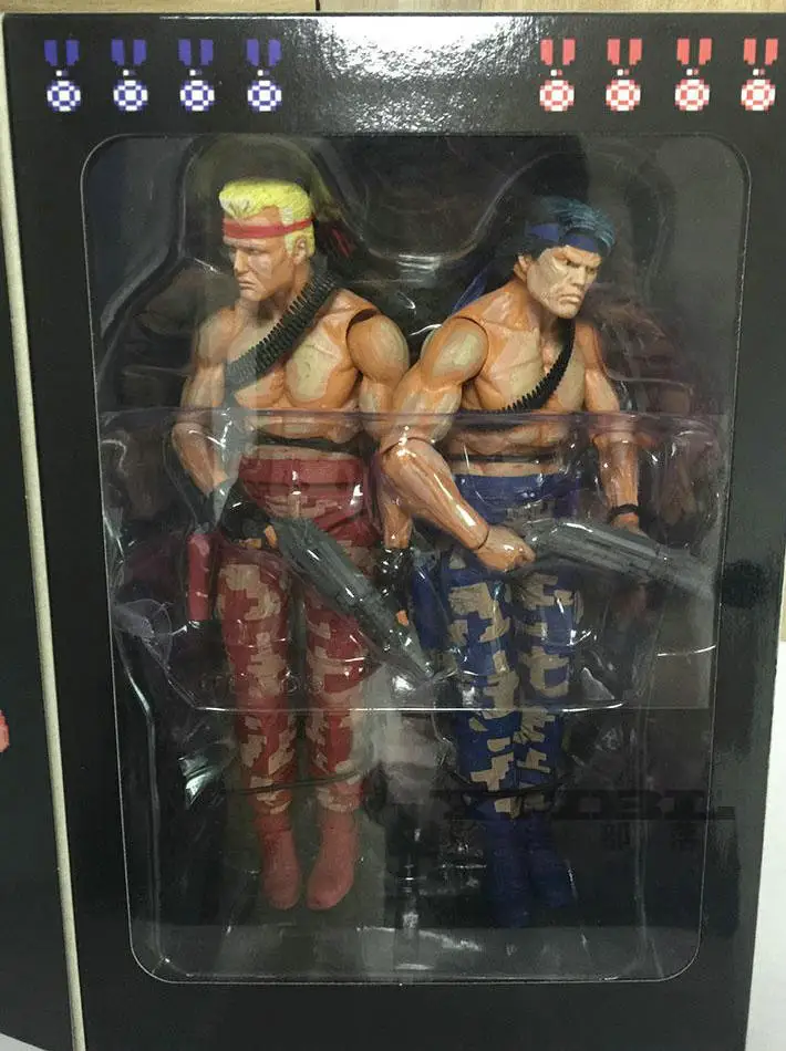 Горячая Распродажа NECA Contra Bill &amp Lance видео игра внешний вид фигурка 7&quot|action figure|figures
