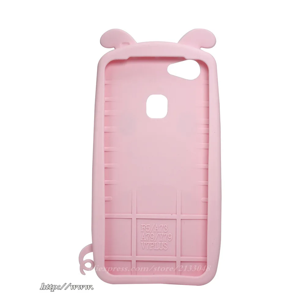 Fashion 3D Cartoon Silicone Phone Case For OPPO F5 A73 cover A79 Shell Capa Fundas Cute pig |