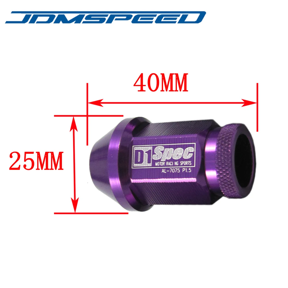 Фиолетовая гайка для колес M12X1.5 40 мм JDM 20 подходит ПК HONDA ACURA CIVIC INTEGRA|lug nuts|wheel lug nutsjdm