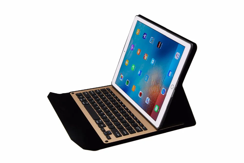 Ультратонкая Съемная Беспроводная клавиатура Bluetooth для iPad Pro 12. 9 планшет Folio PU кожаный чехол с подставкой