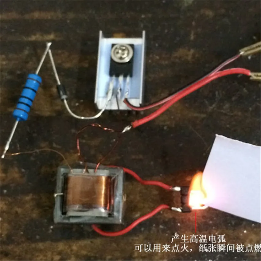CNIKESIN diy усилитель инвертора высокого напряжения генератор дуги зажигалки модуль