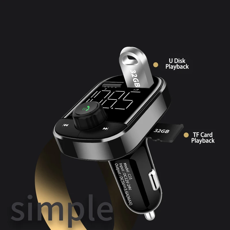 FM передатчик Bluetooth автомобильный комплект громкой связи автомобильная