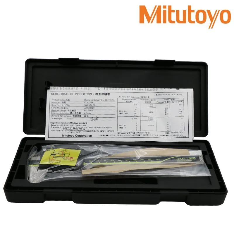 Абсолютная шкала Mitutoyo 500 164 30 цифровой штангенциркуль 0 200 мм/8 дюймов диапазон