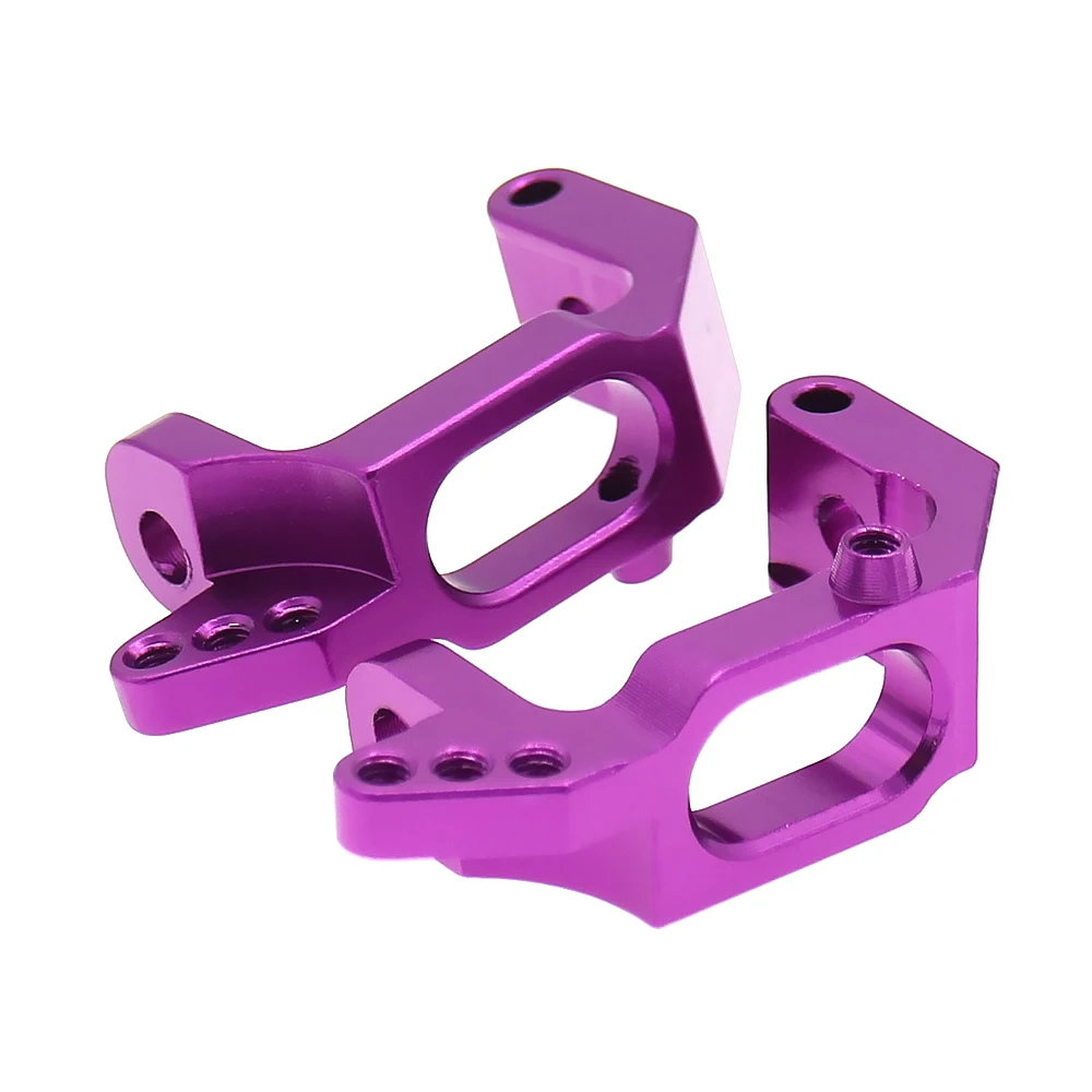 2Pcs/Pair front hub carrier anodized CNC machined for rc hobby model car 1/10 HSP REDCAT HIMOTO hopup parts 102010P 102010B | Игрушки и