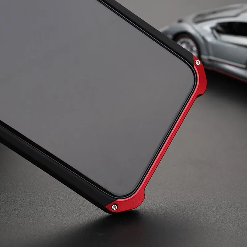 Чехол для iPhone 12 PRO 11 Pro MAX X XS XR 8 6 6S 7 Plus 5S SE 2020 мини Броня Алюминиевый металлический