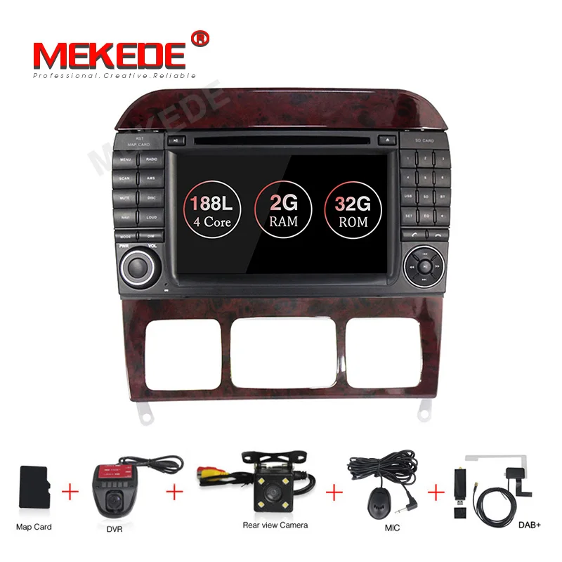 CAR DVD CAMERA Android 9,1 для Mercedes/Benz/S280/S320/S350/S400/S500/W220/W215/C S класс автомобиля мультимедиа dvd-плеер радио gps Навигация стерео - Цвет: CAR DVD CAMERA