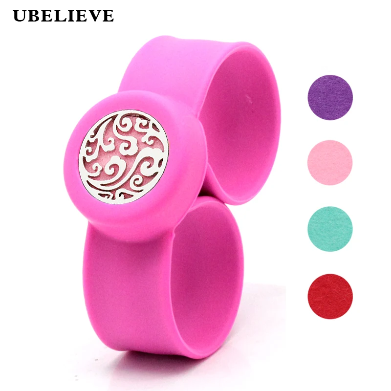 Браслет из нержавеющей стали 316L с эфирным маслом силиконовый браслет диффузором