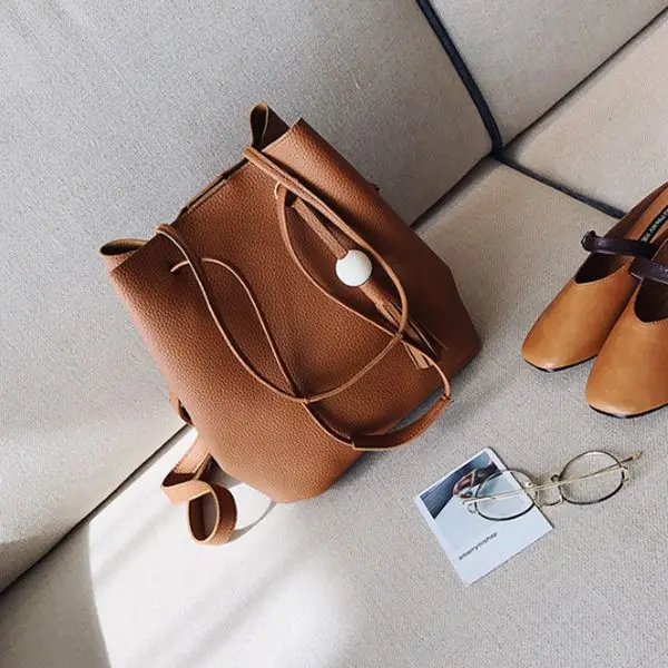 DCOS Для женщин 4 шт./компл. кожаные сумки из натуральной кожи сумка через плечо тоут