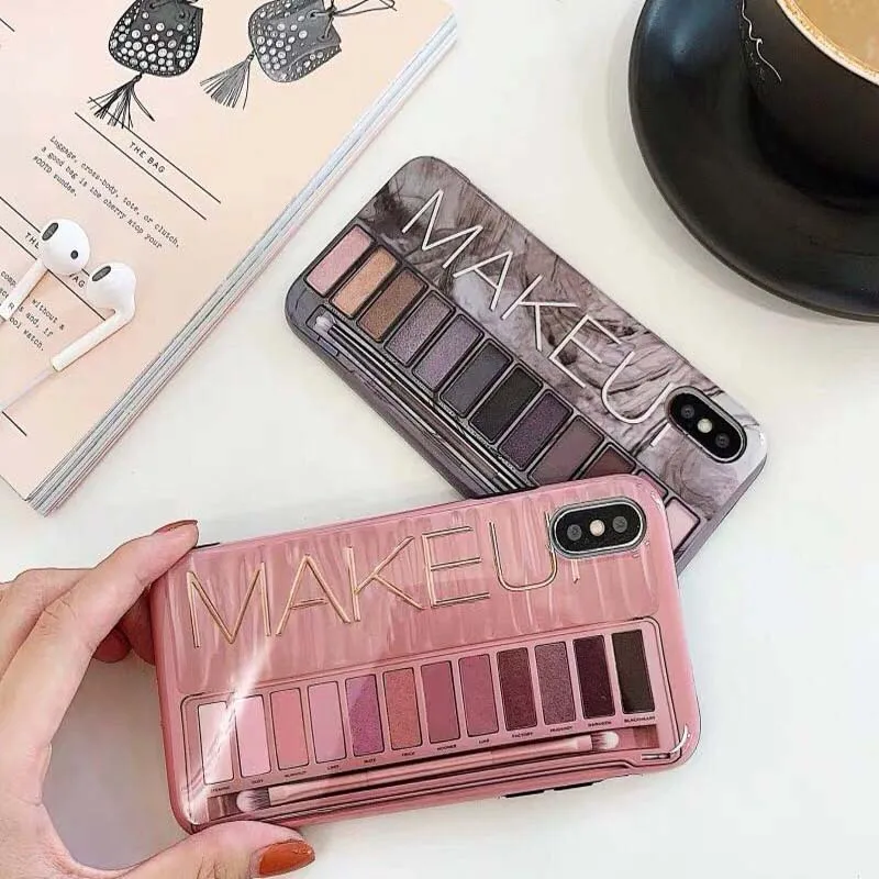 Макияж тени для век коробка телефонные чехлы для huawei P20 P30 mate 20 Pro Мягкий силиконовый чехол для Honor 10 Nova 4 3 3i back Conque