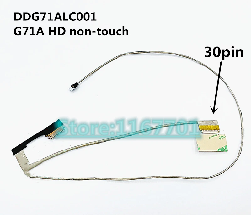 Кабель для ноутбука/ноутбука LCD/LED/LVDS ДЛЯ HP Pavilion 14 BK BK052SA BK064NA G71A HD NTS FHD TS 30pin DDG71ALC001