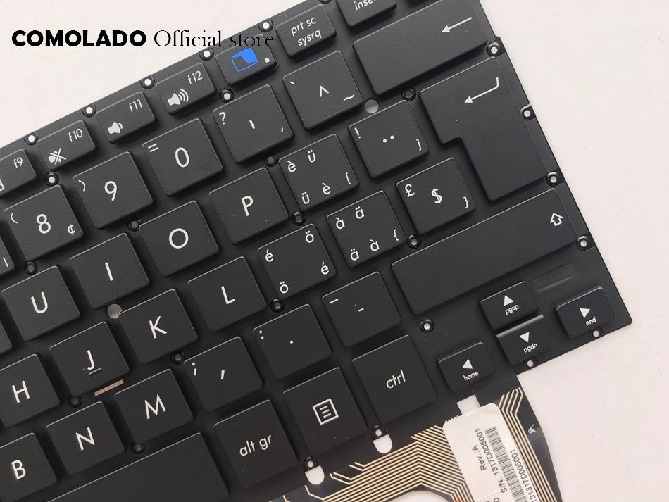 SW Swiss клавиатура для ASUS Taichi 31 Taichi31 черная без рамки Клавиатура ноутбука Раскладка