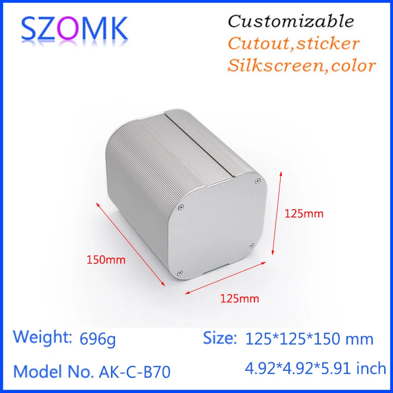 4 шт. алюминиевый корпус усилителя 125*125*150 мм|case case|case diycase electronic |