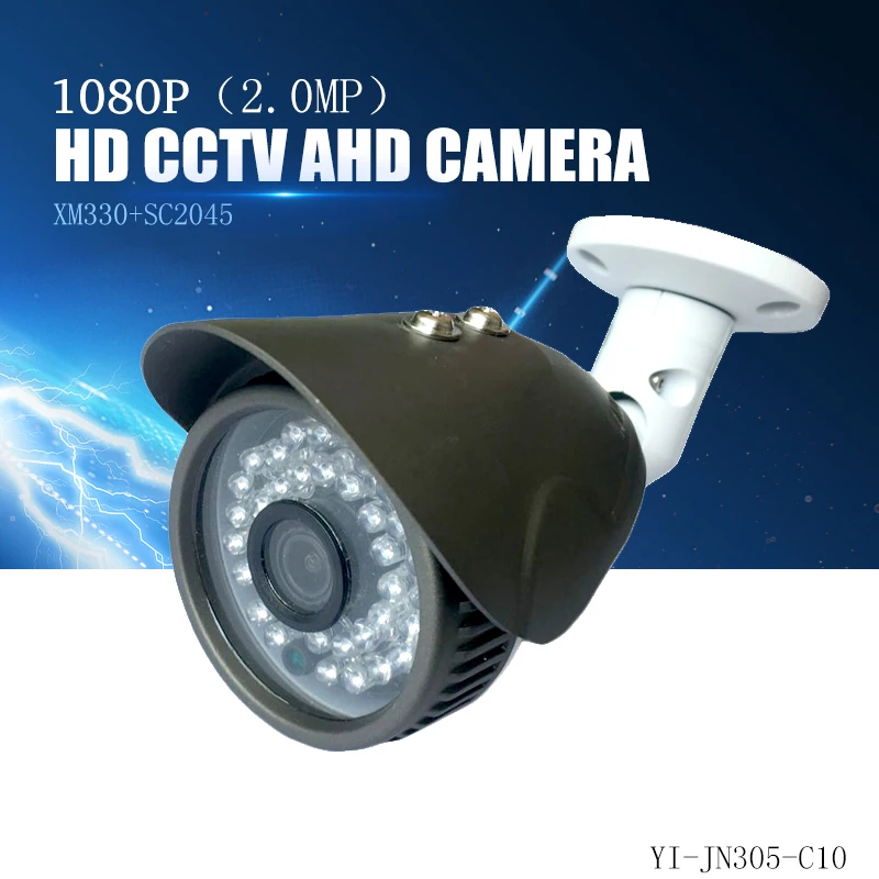 YiiSPO AHD 1080 P пуля Камера 2.0MP аналоговый Открытый водонепроницаемый ик-cut XM320 + SC2235