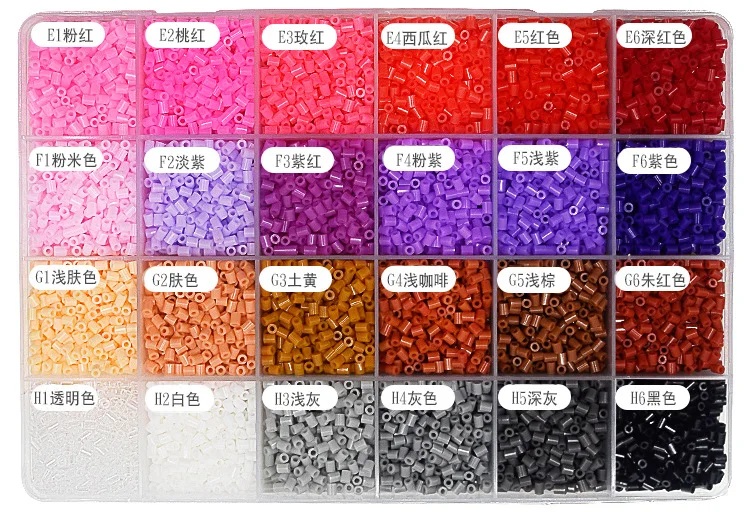 1000pcs/bag 2.6mm EVA Perler Beads Hama Toy Kids Fun Craft DIY Handmaking Fuse Bead Creative Intelligence Educational Toys | Игрушки и