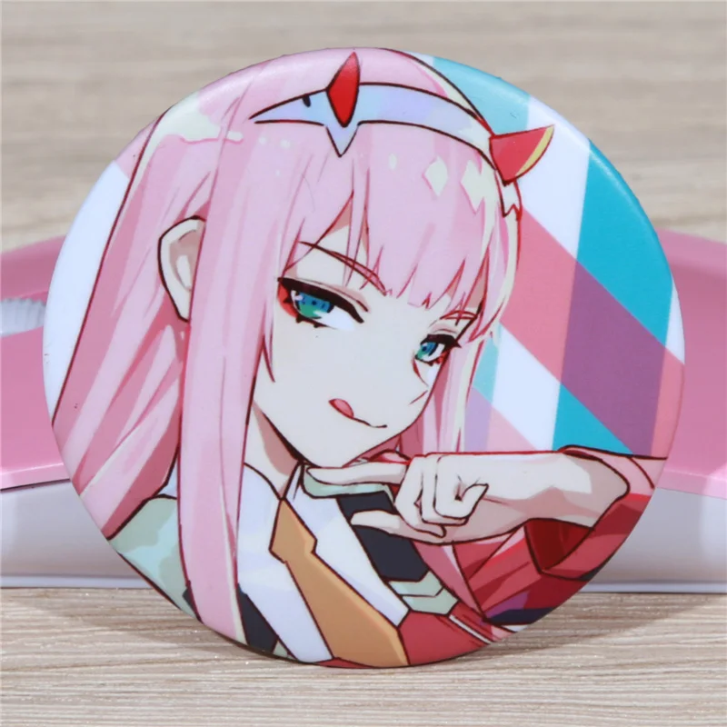FFFPIN 5,8 см брошь Русский мультфильм нагрудник в FRANXX Zero Two 02 значок Милая булавка монета значок ткань рюкзак Декор