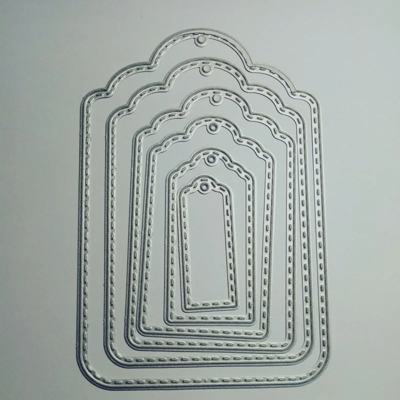 6 шт./компл. прямоугольные штамповки и металлические режущие штампы для