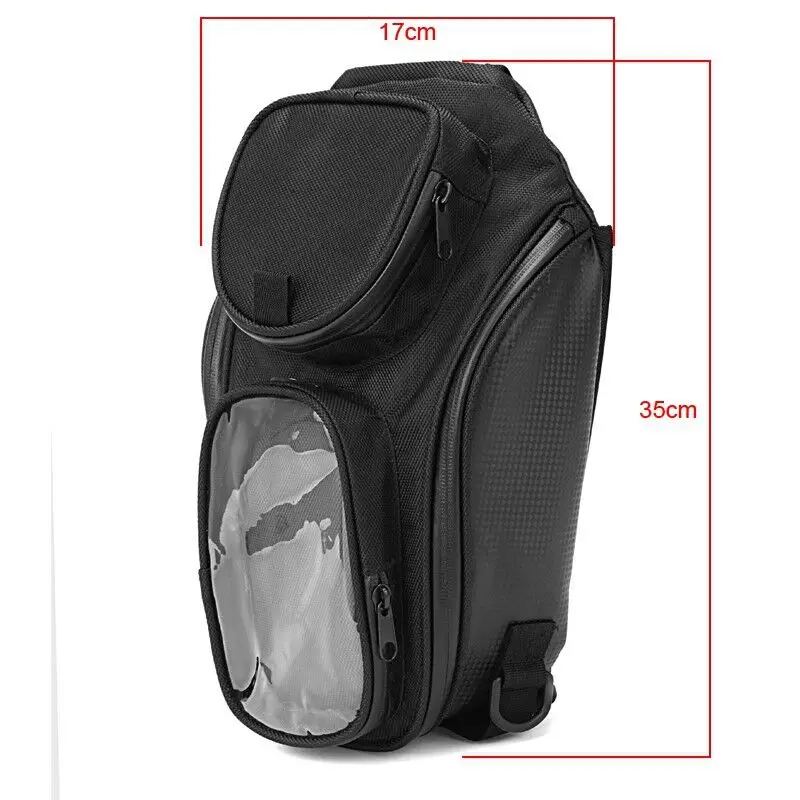 

Black Motorcycle Oil Fuel Tank Bag Magnetic top Cases Motorbike Oil Fuel Tank Bag Multi Space Moto Tool Package