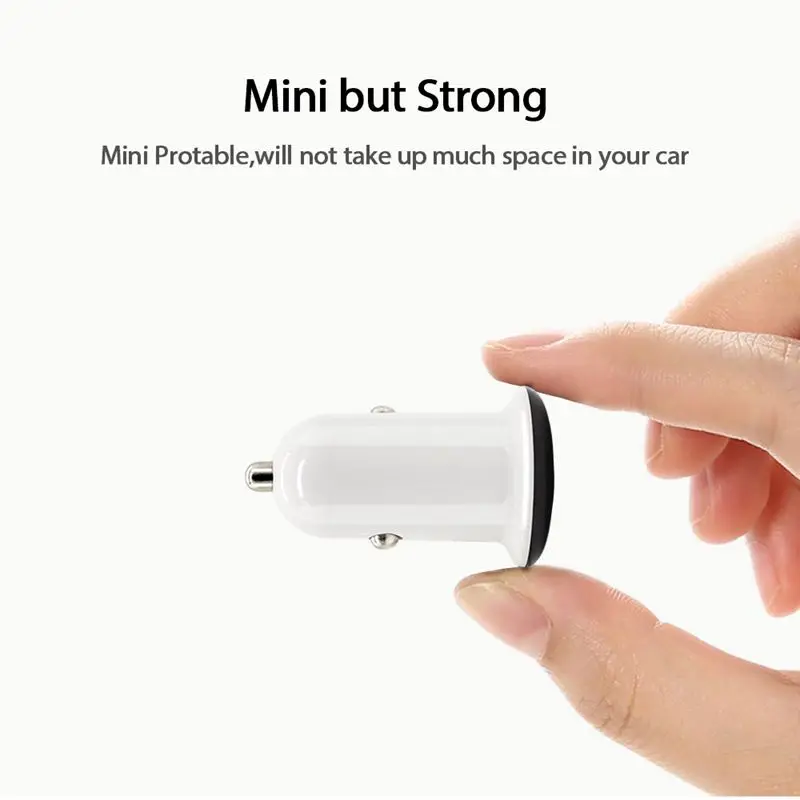 Sindvor Mini Dual USB Автомобильное зарядное устройство адаптер 3.1A LED мобильный телефон