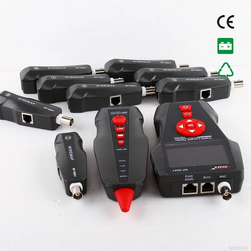 NOYAFA NF-8601W LAN Сетевой кабель тестер телефонный провод трекер для Пинг/POE BNC RJ45 RJ11