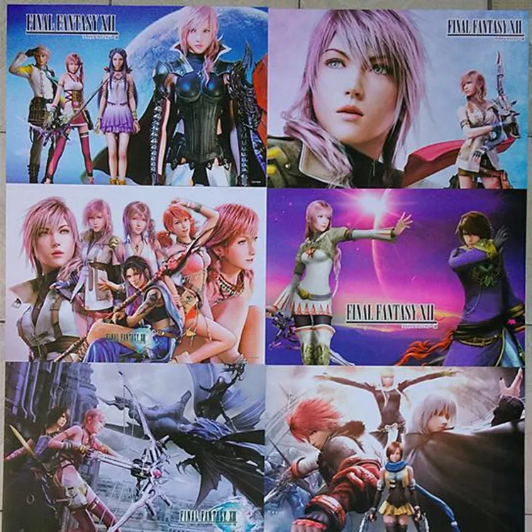 8 шт./компл. игра Final Fantasy poster Claud / Tifa Aerith аниме постеры на стену 42x29 см Бесплатная